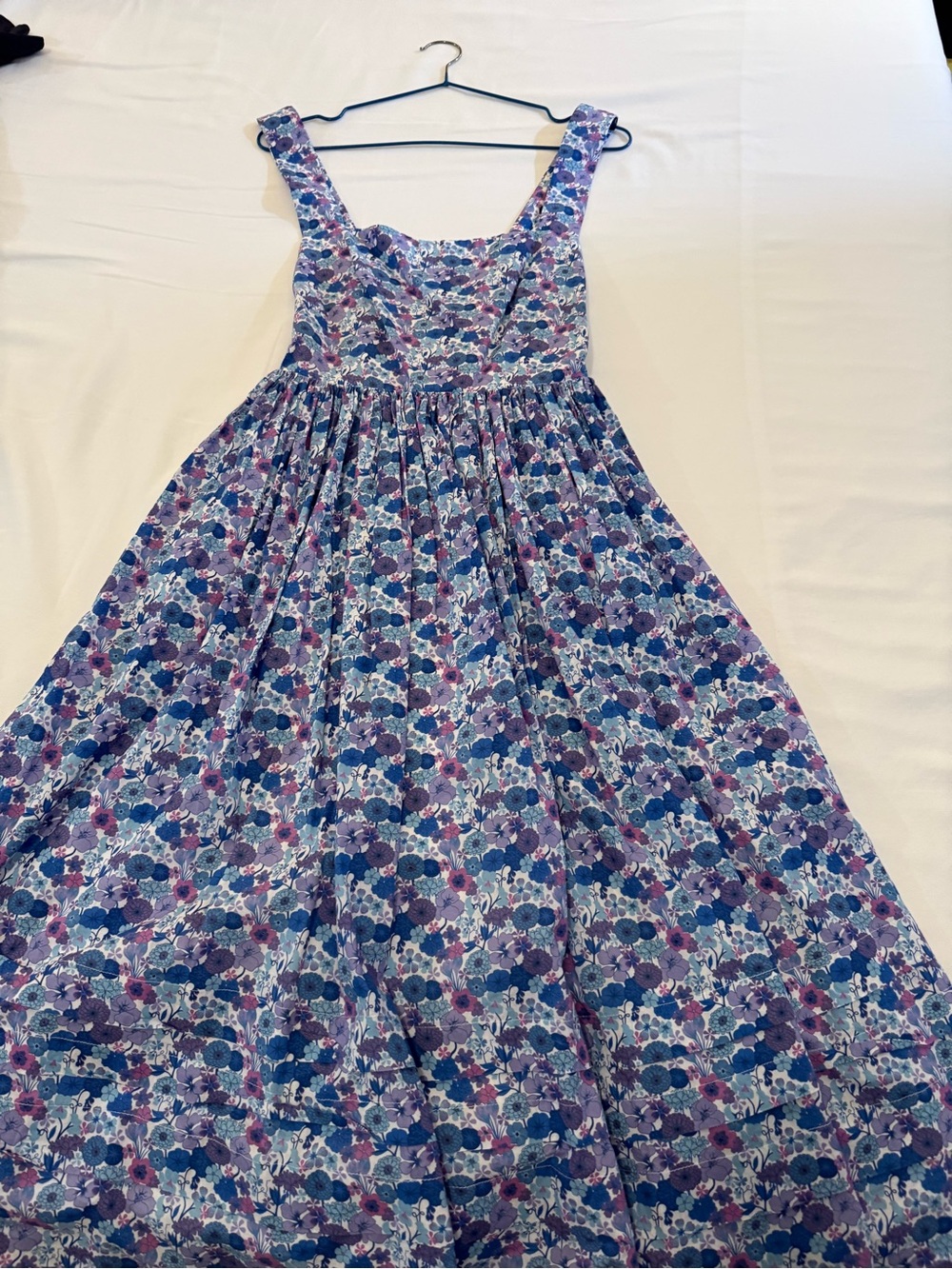 J. Crew Purple Floral Cotton Sundress